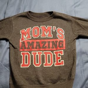 Boys Crewneck Moms Amazing Dude